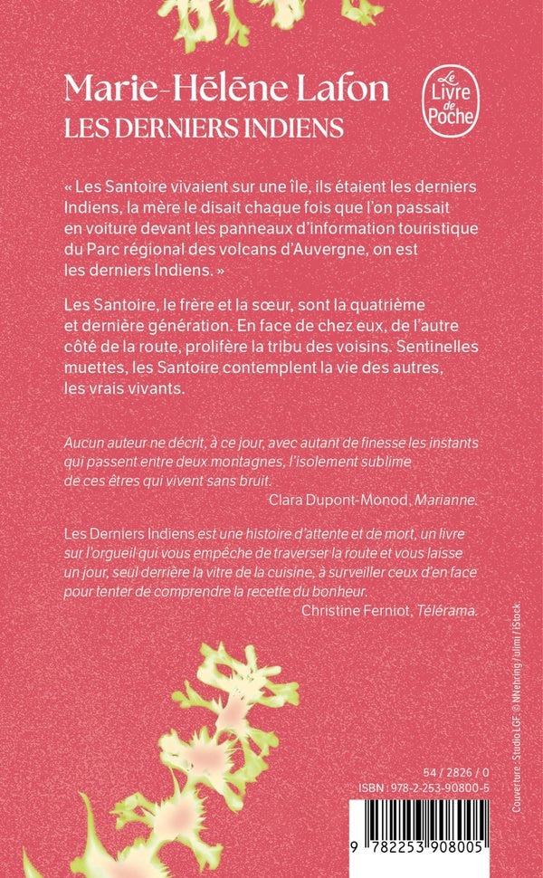 Back cover of Les Derniers Indiens