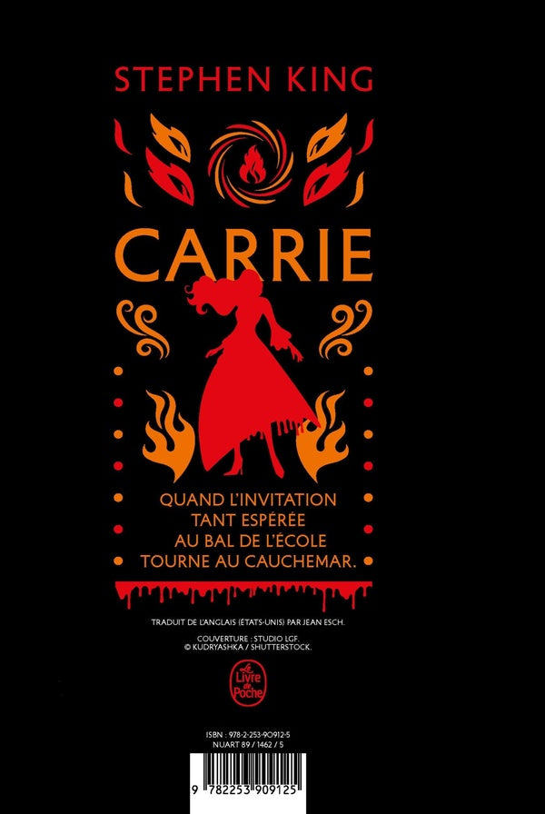 Back cover of Carrie