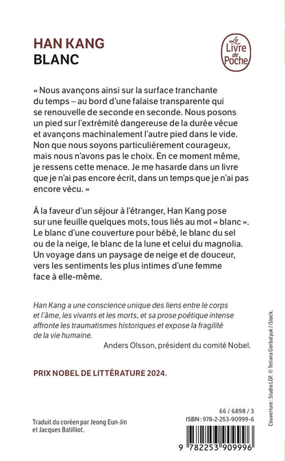 Back cover of Blanc
