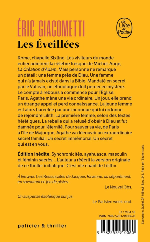 Back cover of Les Éveillées