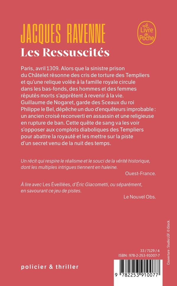 Back cover of Les Ressuscités