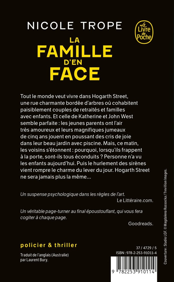 Back cover of La famille d'en face
