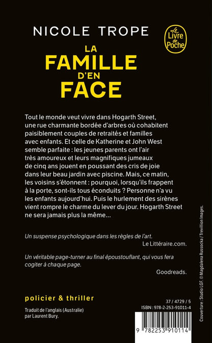 Back cover of La famille d'en face