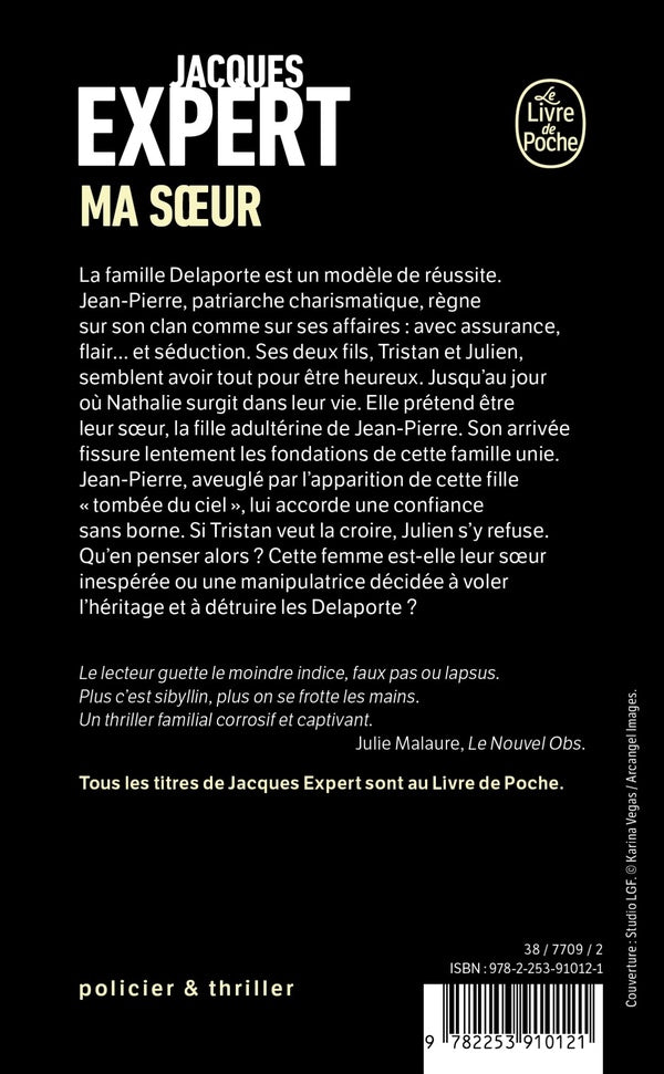 Back cover of Ma Soeur
