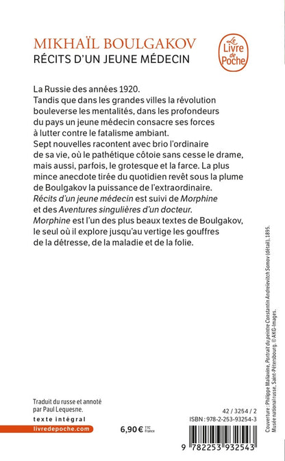Back cover of Recits d'un jeune medecin