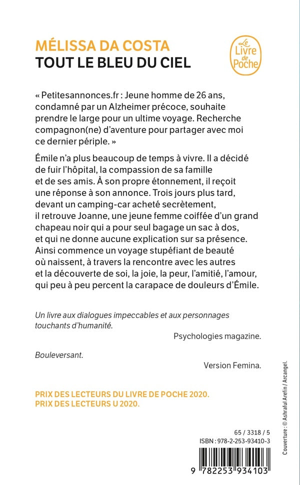 Back cover of Tout le bleu du ciel