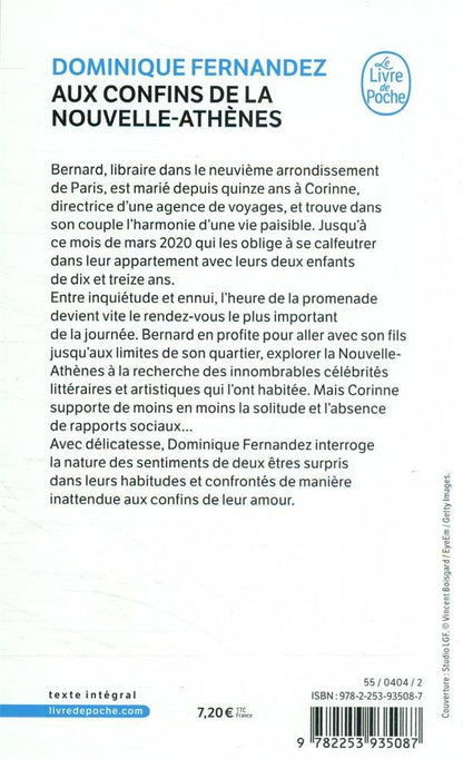 Back cover of Aux confins de la Nouvelle-Athènes