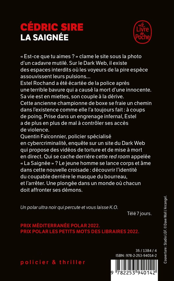 Back cover of La saignée