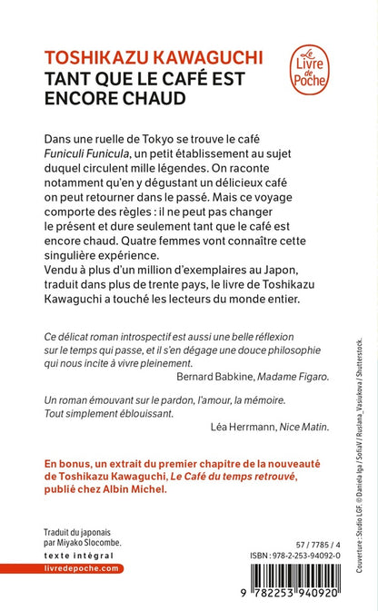 Back cover of Tant que le café est encore chaud