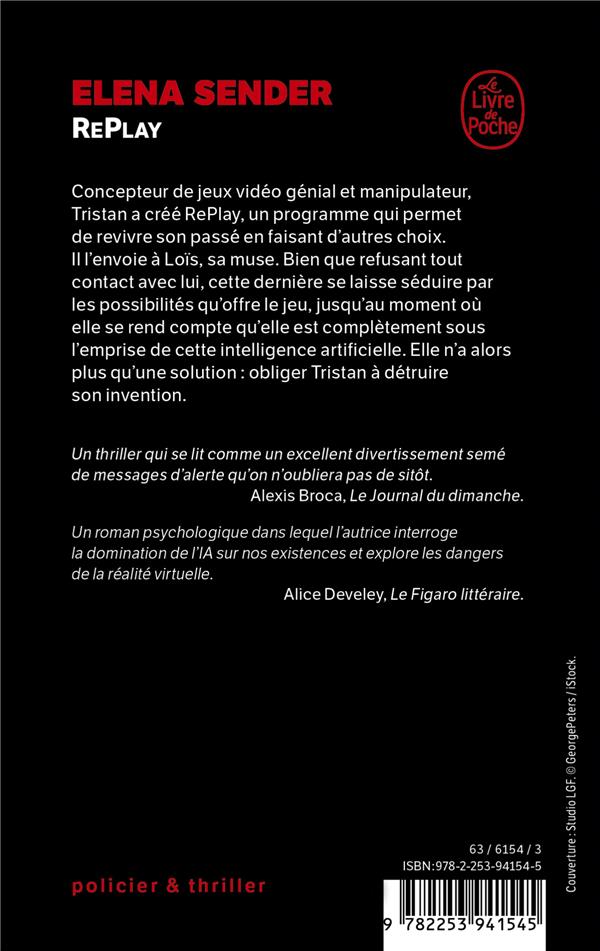 Back cover of Replay