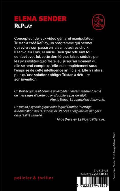 Back cover of Replay