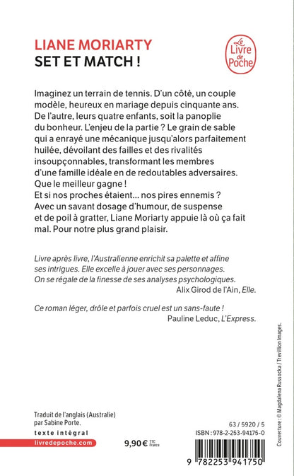 Back cover of Set et match !