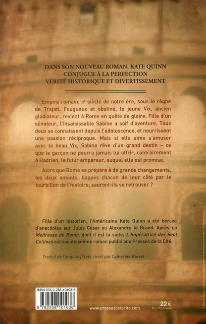 Back cover of L'impératrice des sept collines