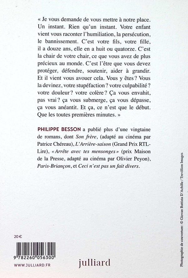 Back cover of Vous parler de mon fils