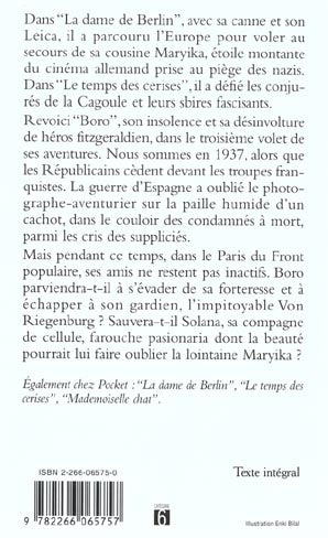 Back cover of Les aventures de Boro, reporter photographe Tome 3 : les noces de Guernica