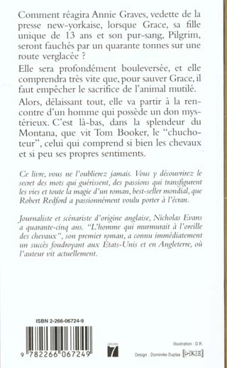 Back cover of L'homme qui murmurait à l'oreille des chevaux