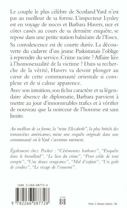 Back cover of Meurtre de la falaise