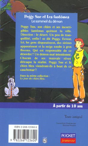 Back cover of Peggy sue et les fantomes - tome 2 le sommeil du demon - vol02                     (A PARTIR DE 10 ANS)