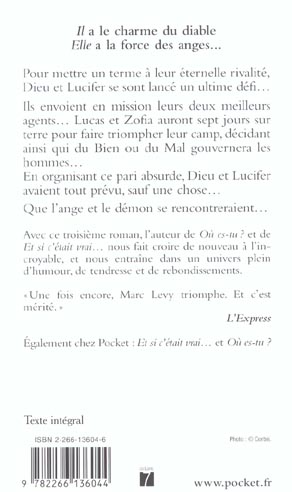 Back cover of Sept jours pour une éternité...