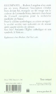 Back cover of Anges et démons
