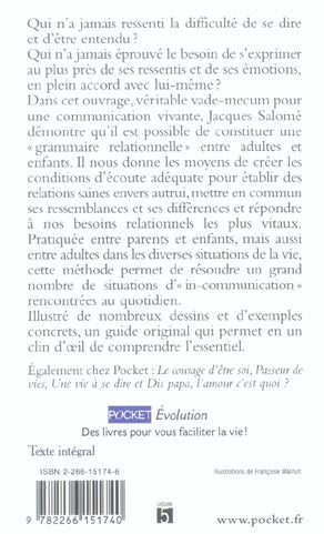 Back cover of T'es toi quand tu parles