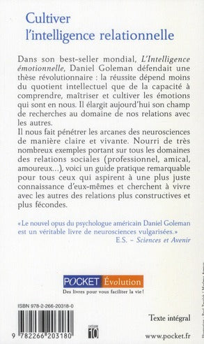 Back cover of Cultiver l'intelligence relationnelle