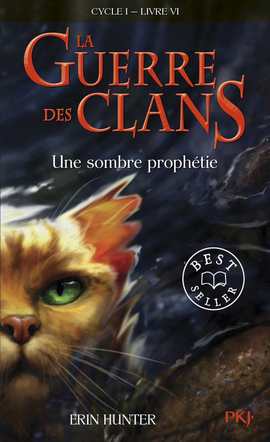 Front cover of La guerre des clans - cycle 1 Tome 6 : une sombre prophétie