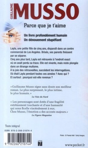 Back cover of Parce que je t'aime