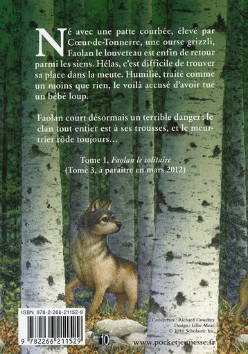 Back cover of Le royaume des loups Tome 2 : dans l'ombre de la meute