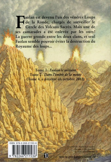 Back cover of Le royaume des loups Tome 3 : le gardien des volcans sacrés