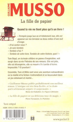 Back cover of La fille de papier