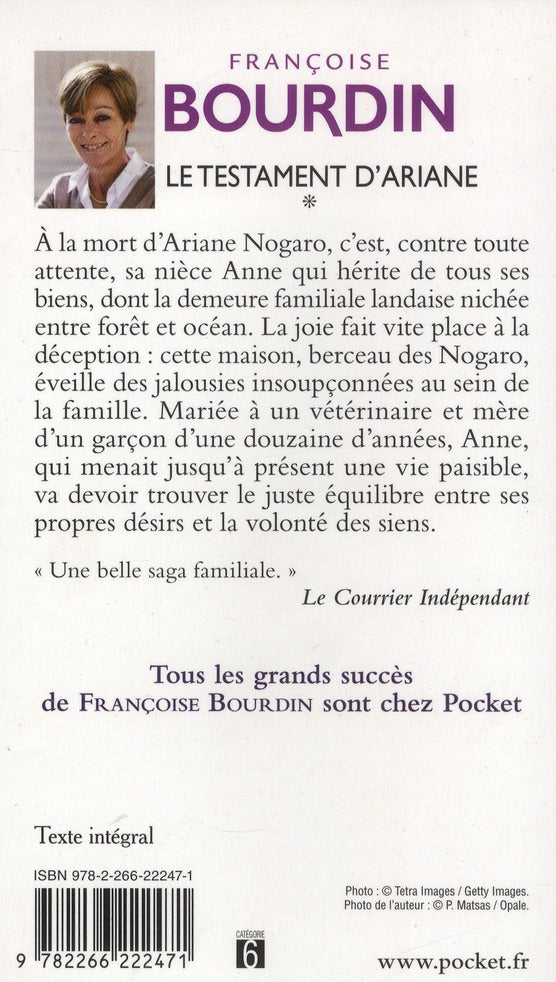 Back cover of Le testament d'Ariane Tome 1