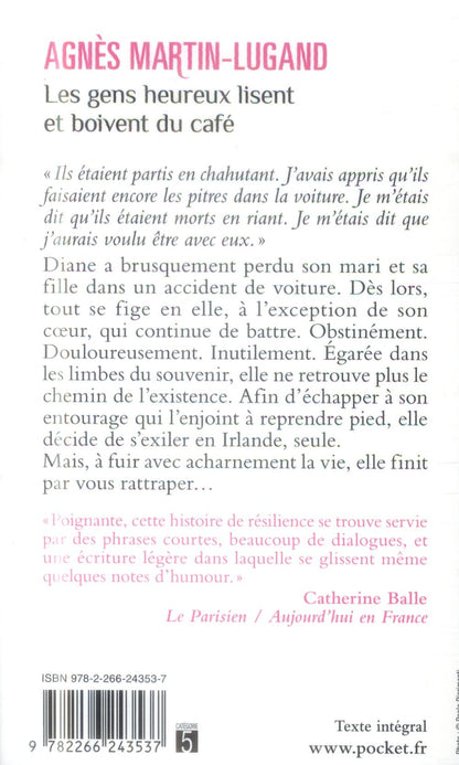 Back cover of Les gens heureux lisent et boivent du café
