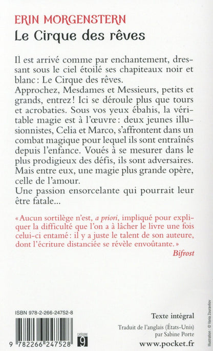 Back cover of Le cirque des rêves