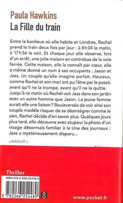 Back cover of La fille du train