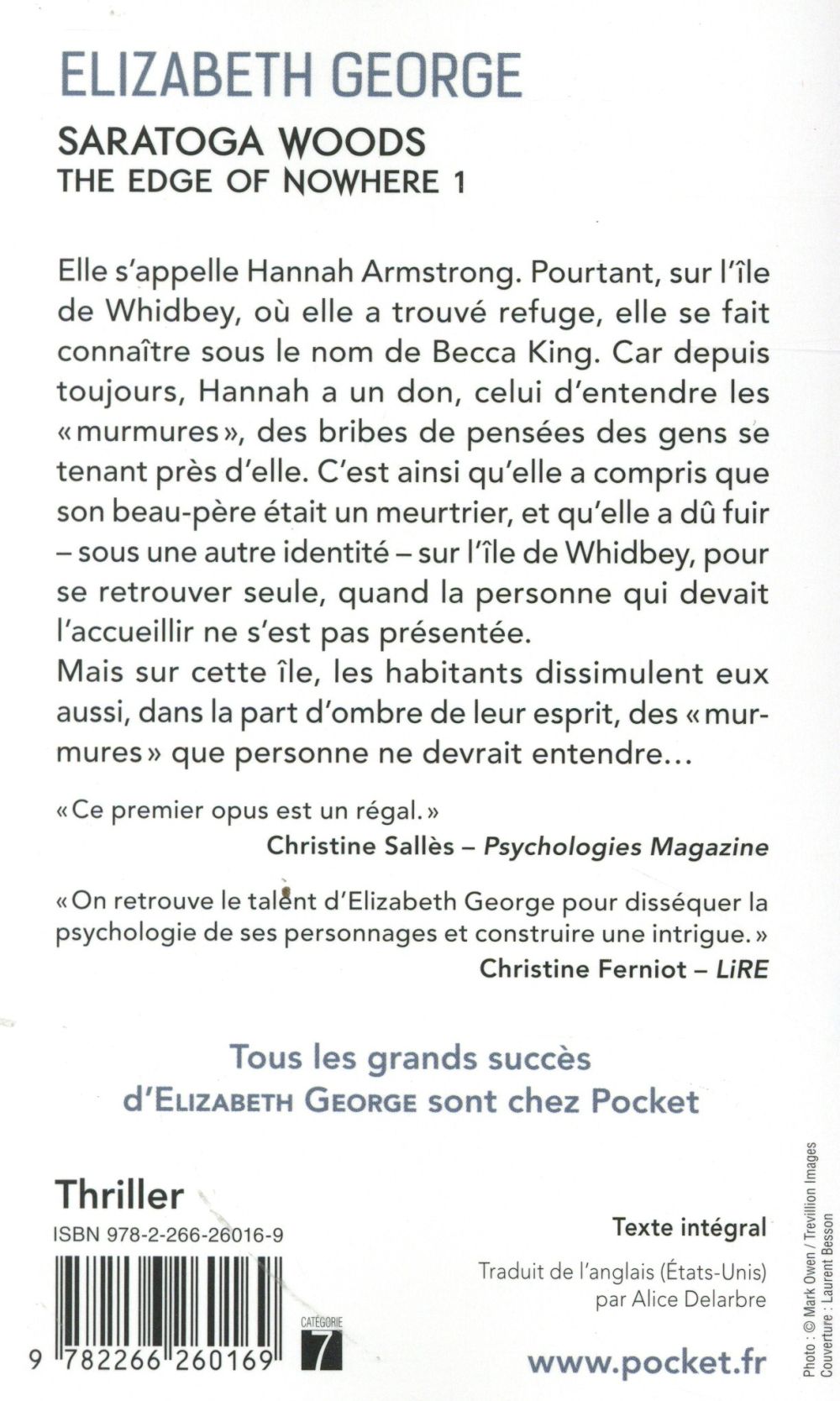 Back cover of Saratoga woods