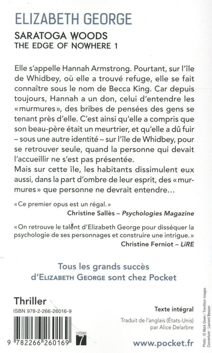 Back cover of Saratoga woods