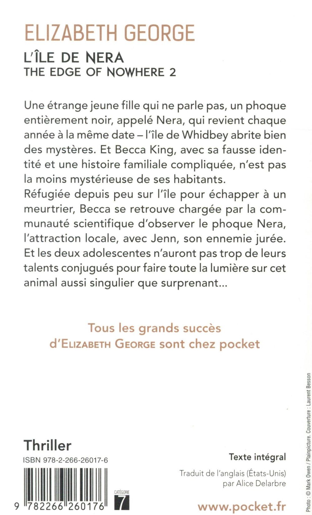 Back cover of L'île de Nera