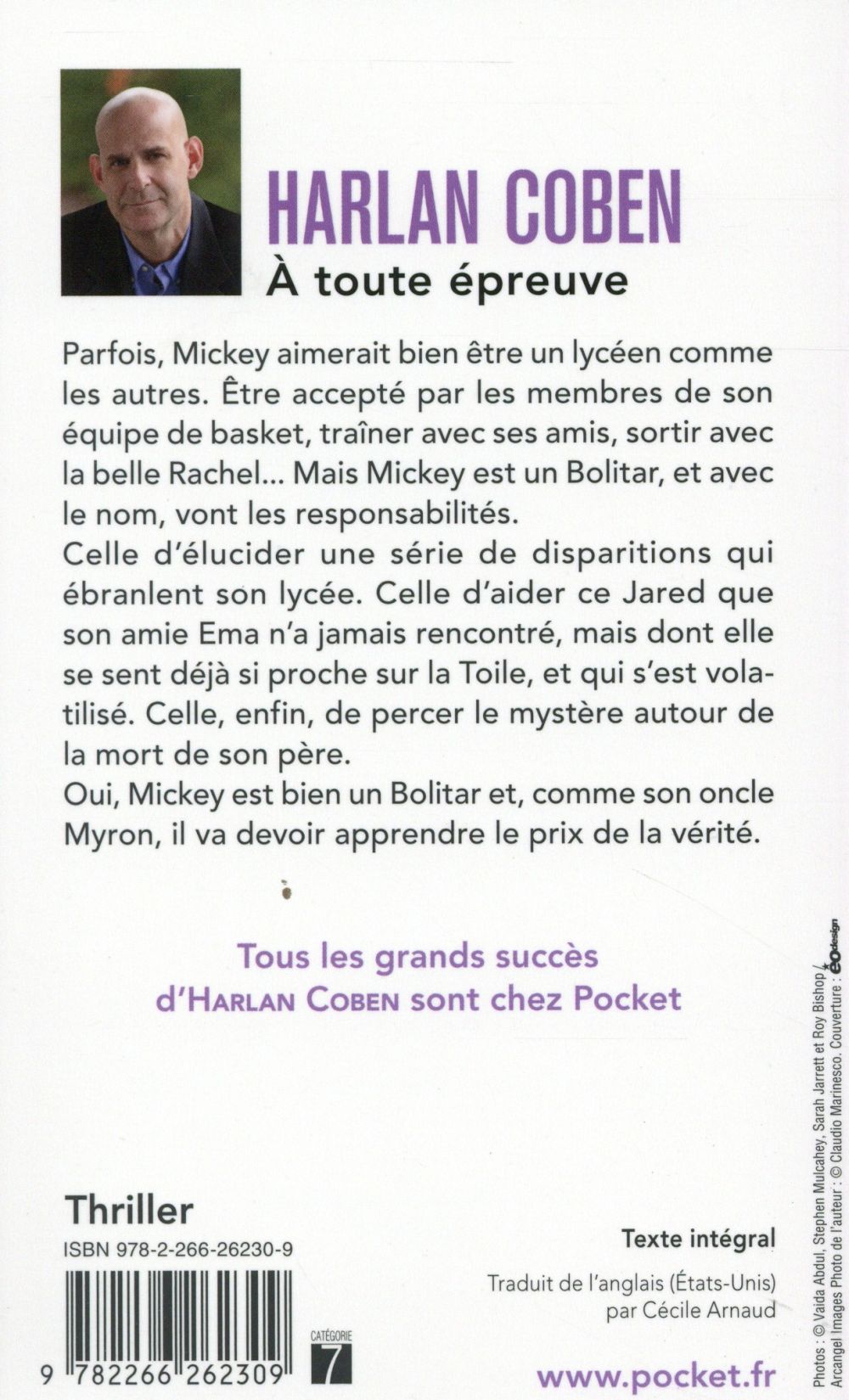 Back cover of à toute épreuve