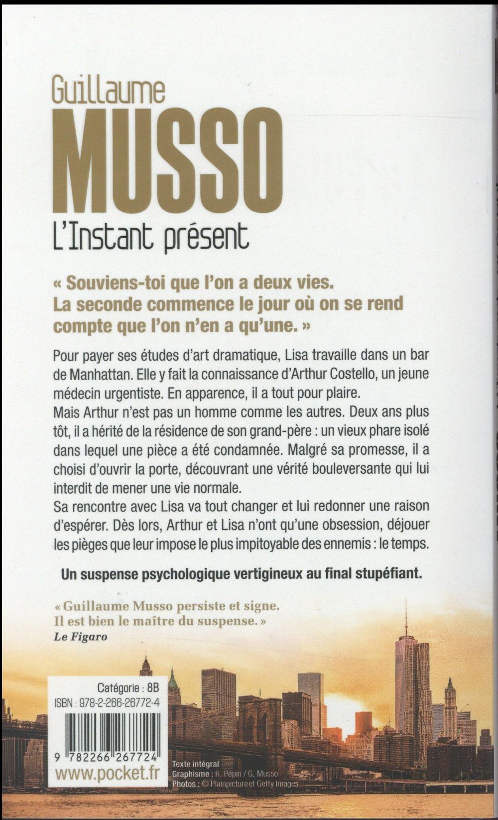 Back cover of L'instant présent