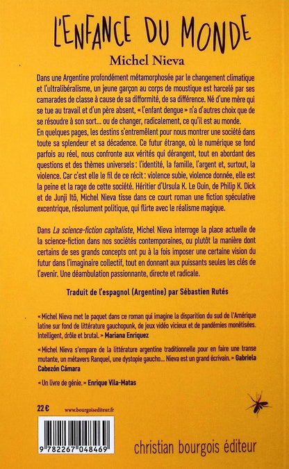 Back cover of L'enfance du monde                     (Suivi de La science fiction capitaliste)