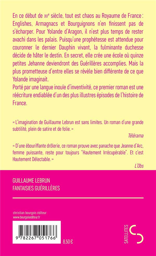 Back cover of Fantaisies guérillères