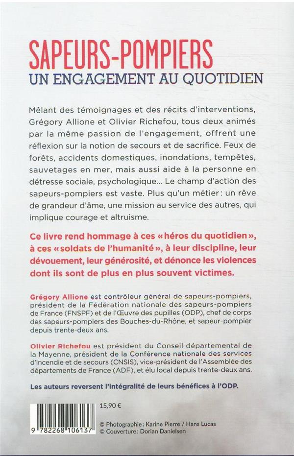Back cover of Sapeurs-pompiers, un engagement quotidien