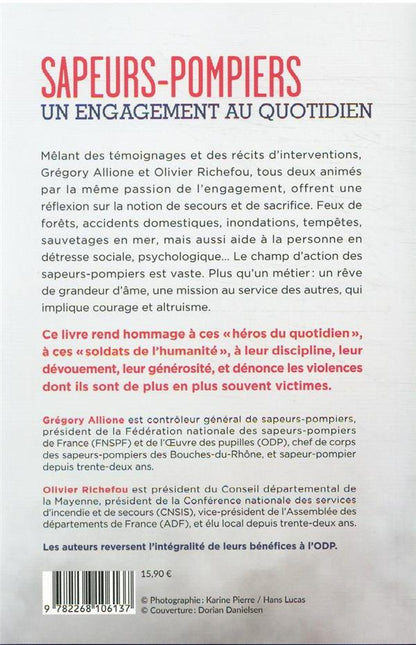Back cover of Sapeurs-pompiers, un engagement quotidien