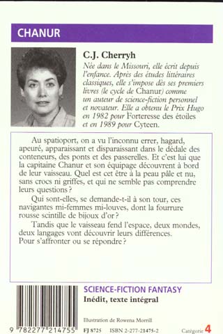 Back cover of Chanur