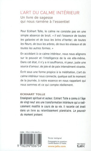 Back cover of L'art du calme interieur