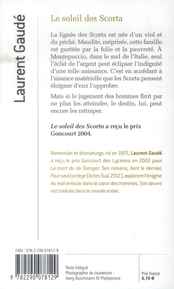 Back cover of Le soleil des Scorta