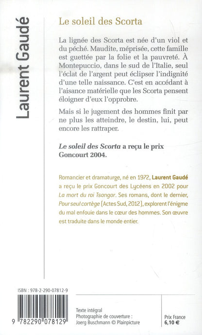 Back cover of Le soleil des Scorta