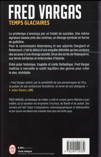 Back cover of Temps glaciaires