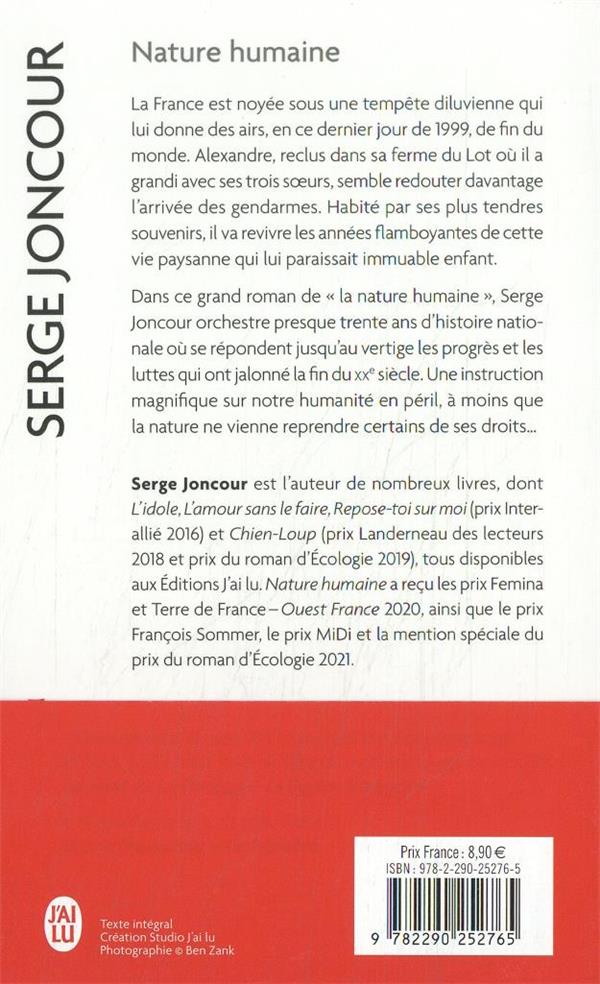 Back cover of Nature humaine